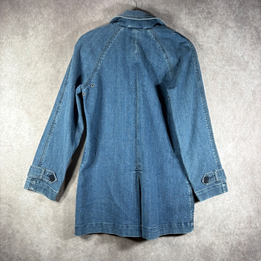 Liz Claiborne Denim Jacket Womens Small Blue Barn Coat Field Utility Outdoors - Picture 5 of 9